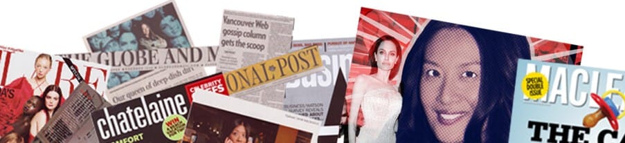 Lainey in various press clippings