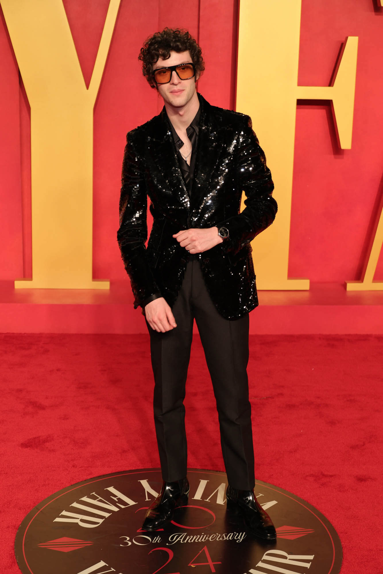 Dominic Sessa attends the 2024 Vanity Fair Oscar Party