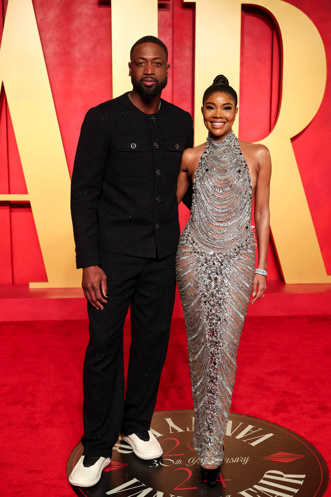 Dwyane Wade and Gabrielle Union at the 2024 Vanity Fair Oscar Party