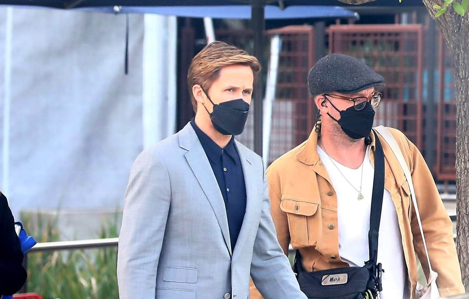 Ryan Gosling on the set of "The Gray Man" on December 13, 2021