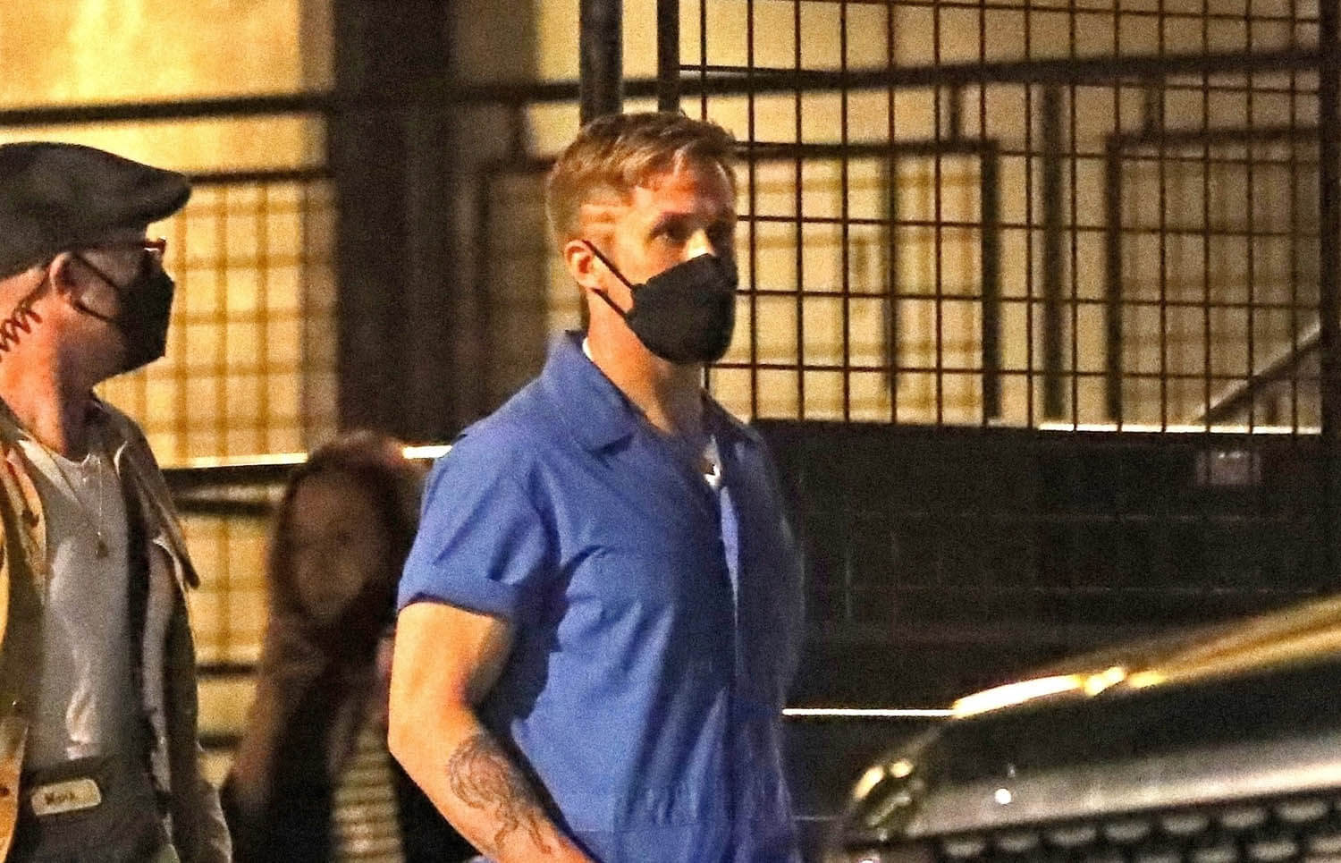 Ryan Gosling on the set of "The Gray Man" on December 13, 2021
