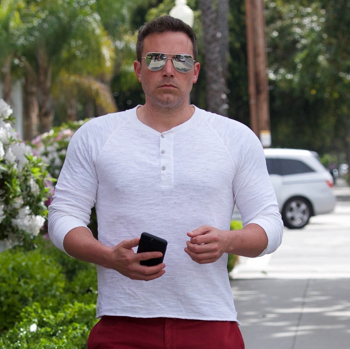 Ben Affleck’s single red pants