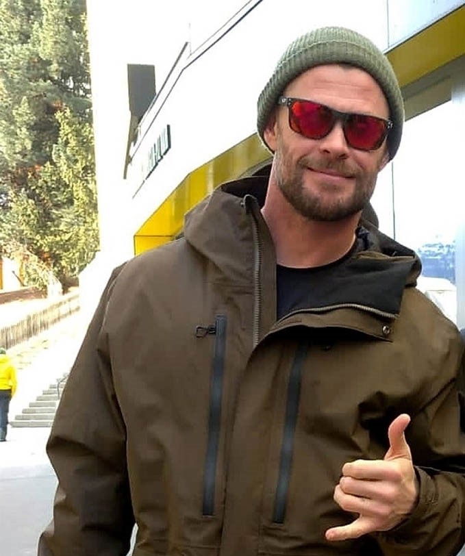 Chris Hemsworth rides regular