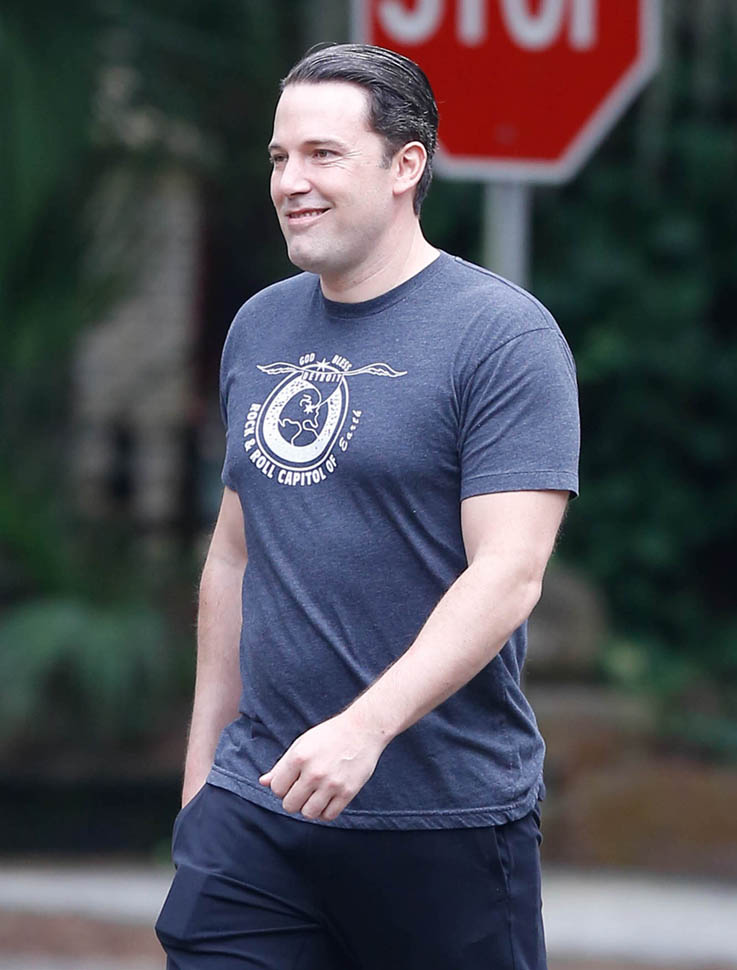 Ben Affleck smiles