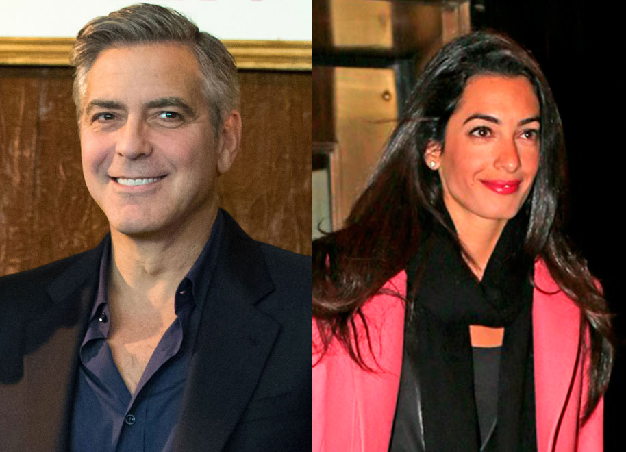 George Clooney goes on safari with his new girlfriend