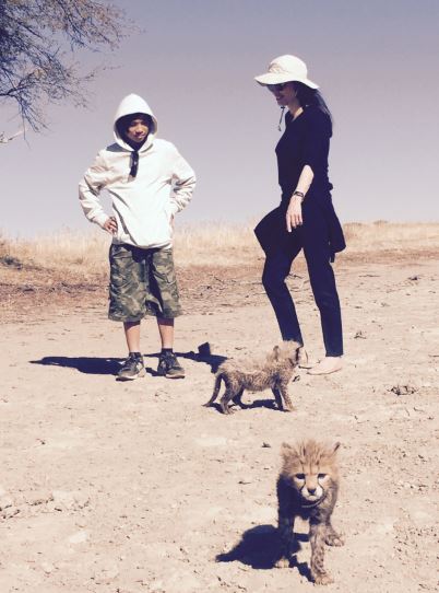 Angelina & Pax in Namibia