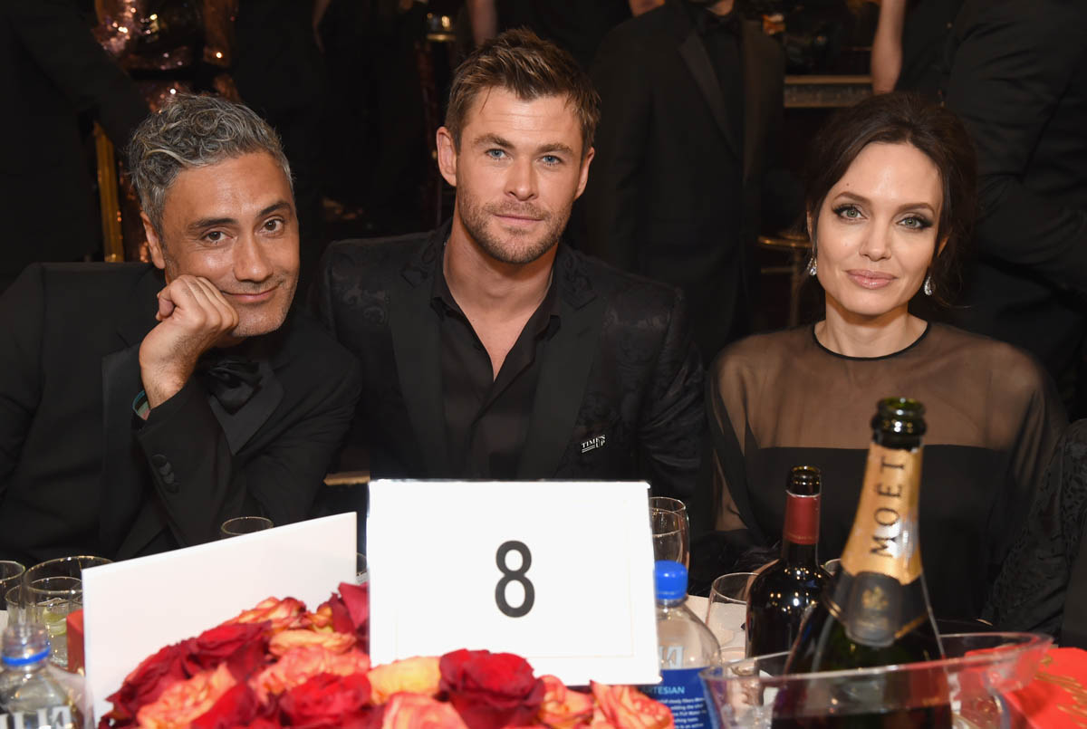 Taika, Angelina, Chris: the Globes best table