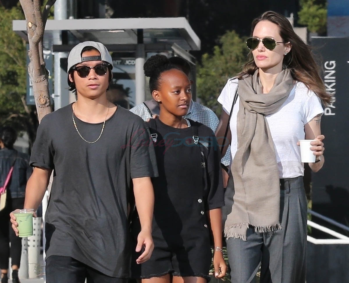 Angelina Jolie: kid style