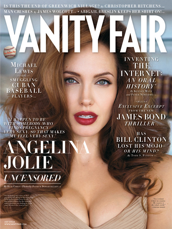 Angie on Vanity Fair: Pregnant & Boobed