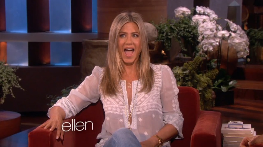 Jennifer Aniston’s bell-bottom jeans
