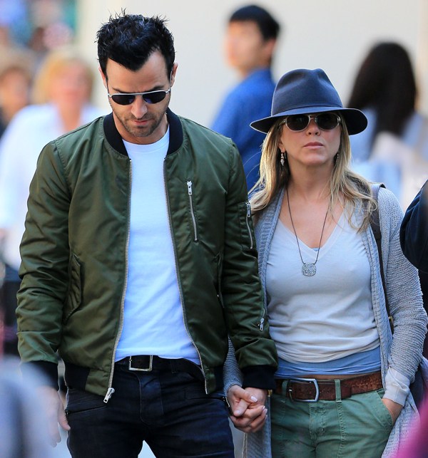 Jennifer, Justin, and two bags