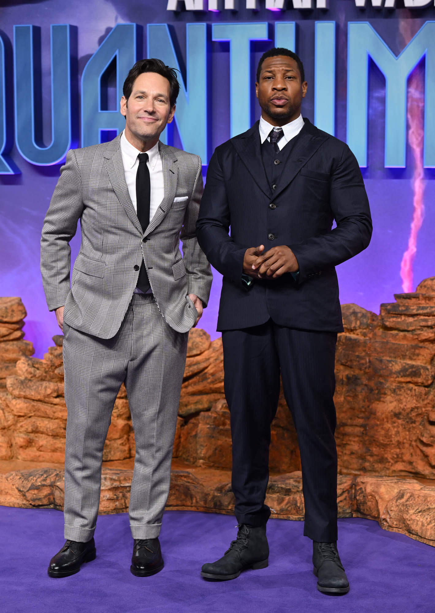 Paul Rudd and Jonathan Majors in Ant-Man and the Wasp: Quantumania