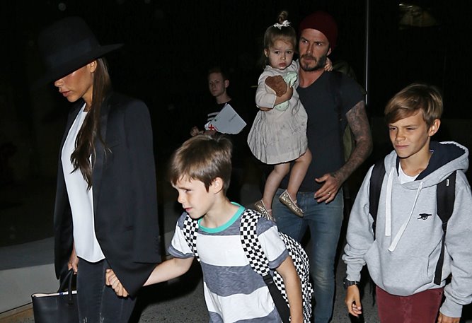 The Beckhams’ long weekend
