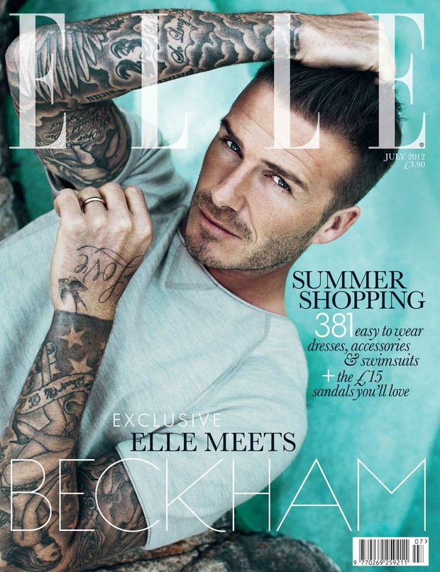 David Beckham: the ELLE covers