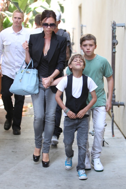 Beckham family affection