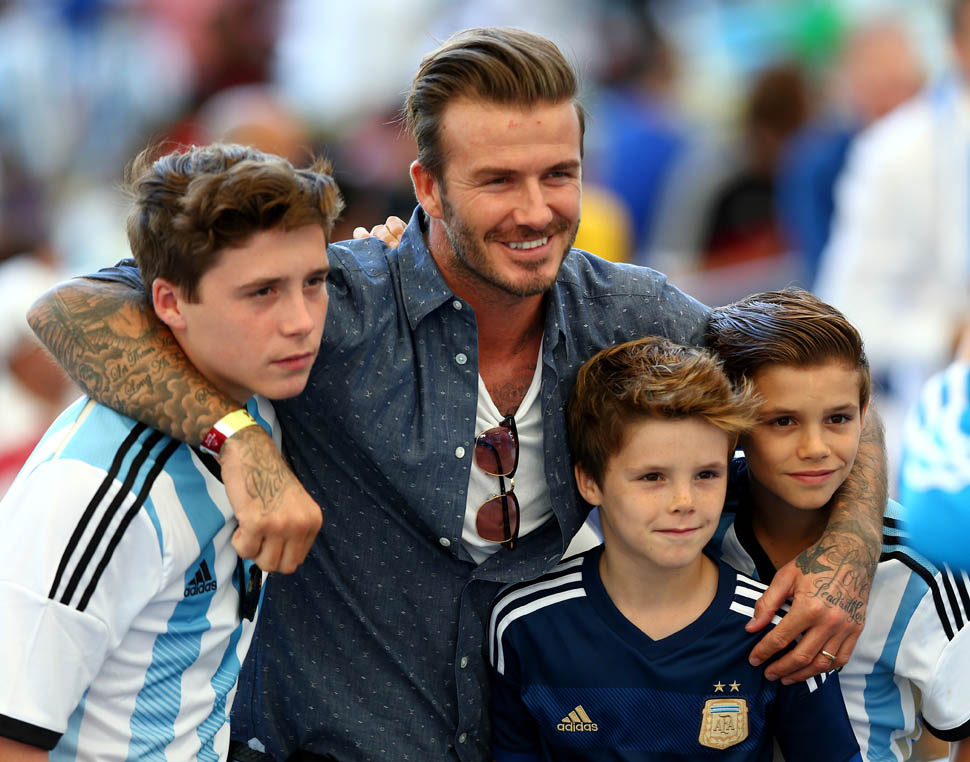 Beckhams at the finals