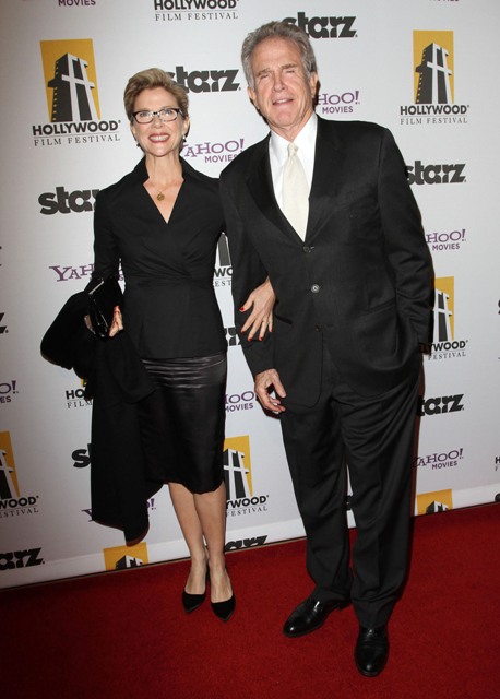 The ladies jockey for position