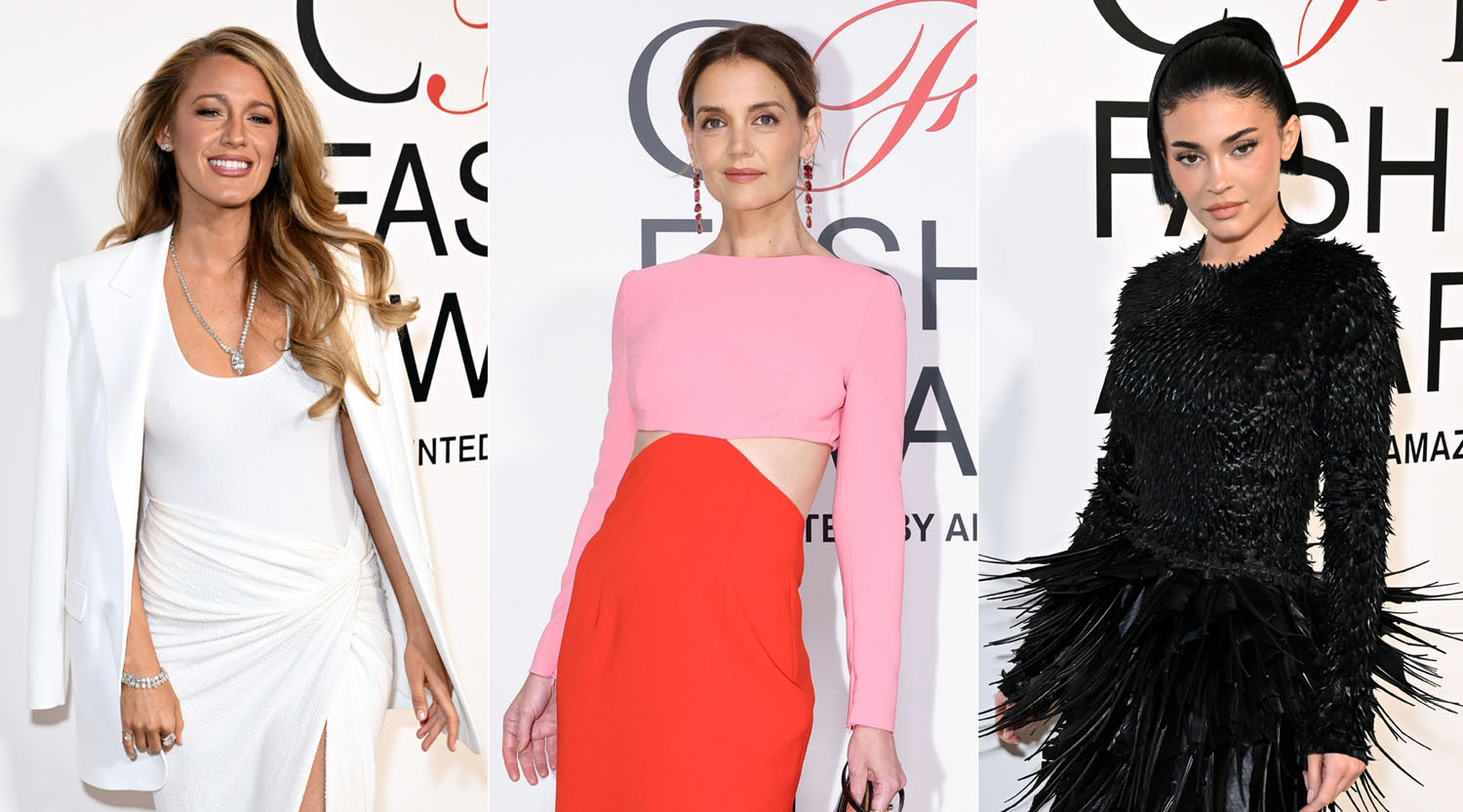 Katie and Blake and Kylie at the CFDAs