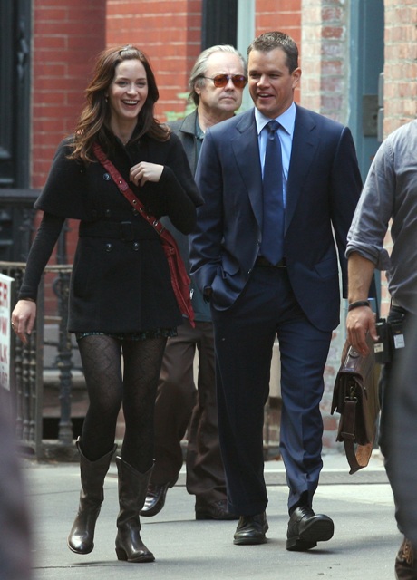 Emily Blunt candid & The Office Wedding