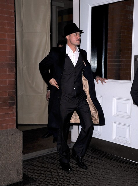 Brad`s suit and `stache