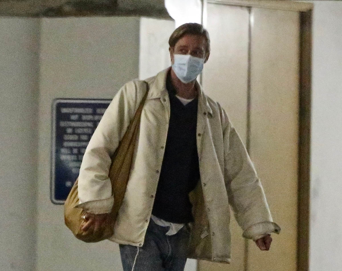 Brad Pitt’s Low Pony…But His Forearm!