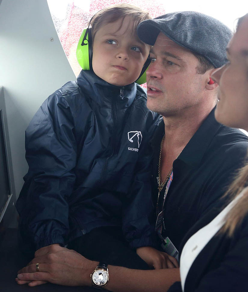 Brad & Knox at the race track