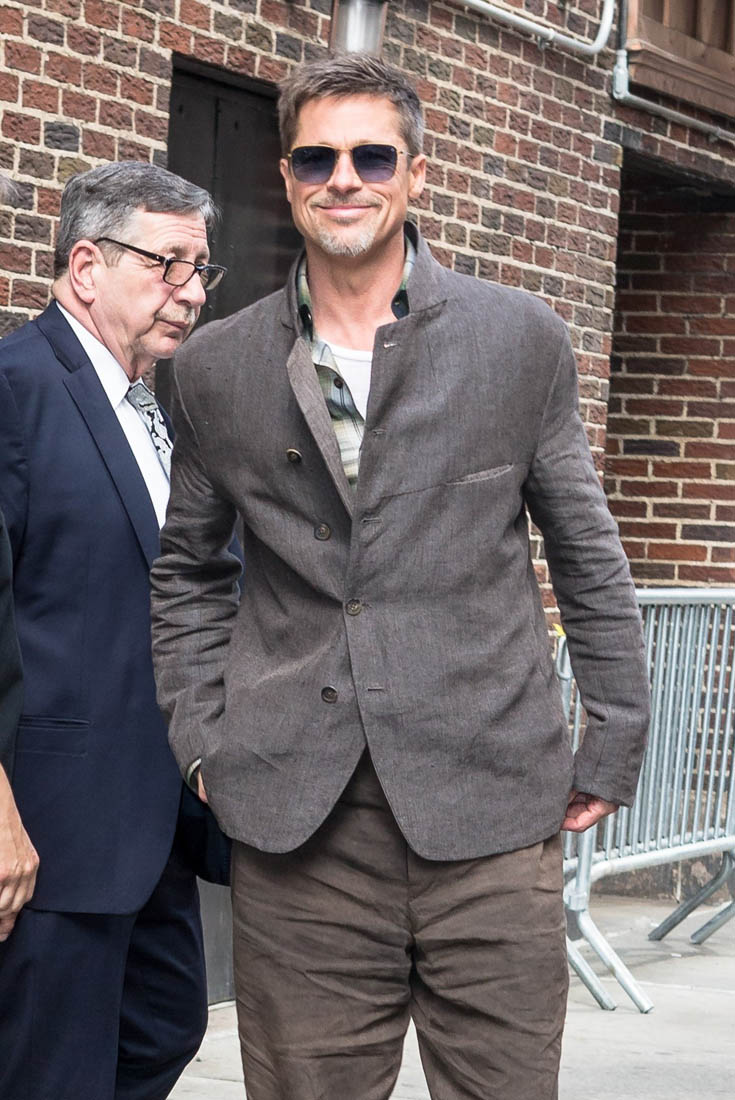 Brad Pitt: good angles, baggy pants, and big questions