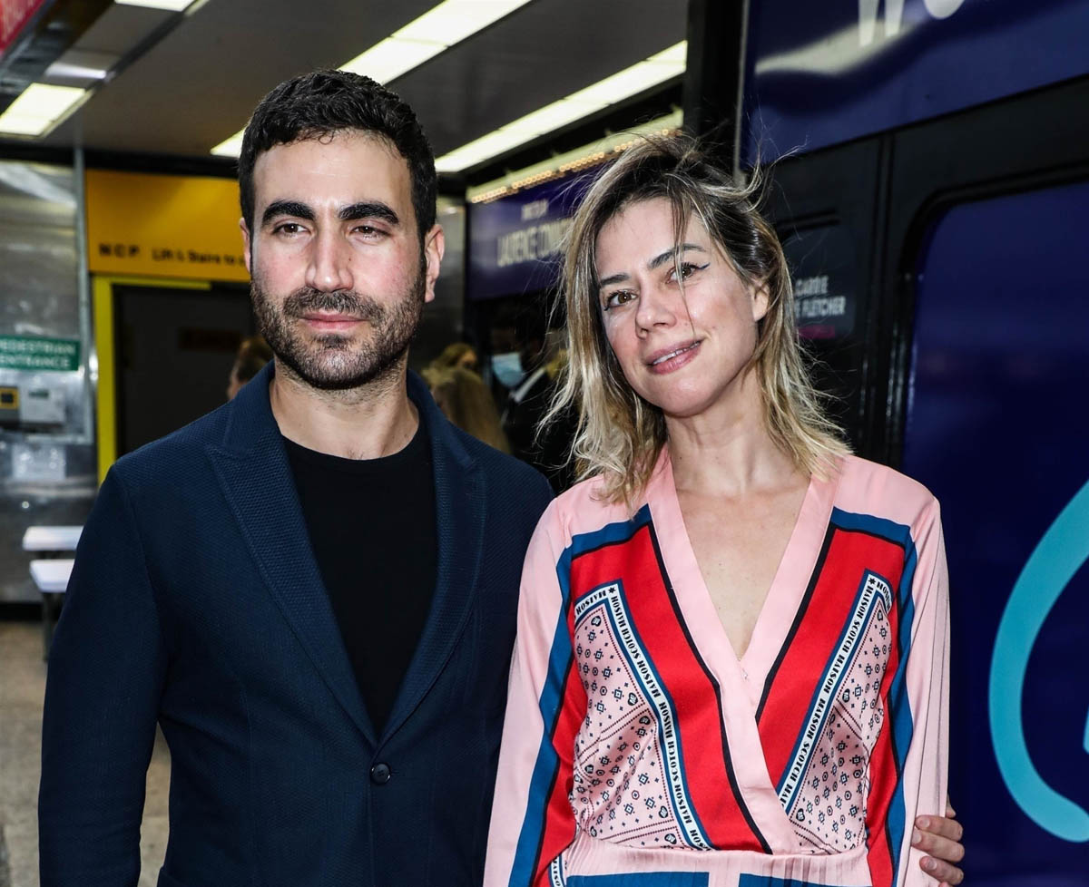 Roy Kent arrives for press night