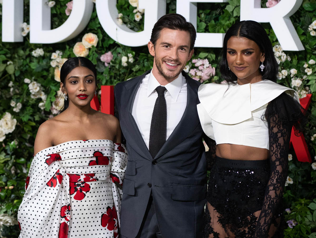 Bridgerton’s love triangle at the premiere