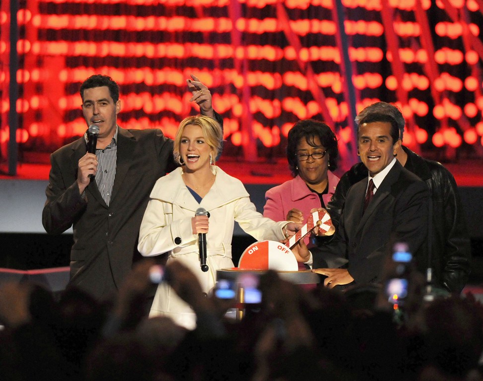 Fake smile, bright lights