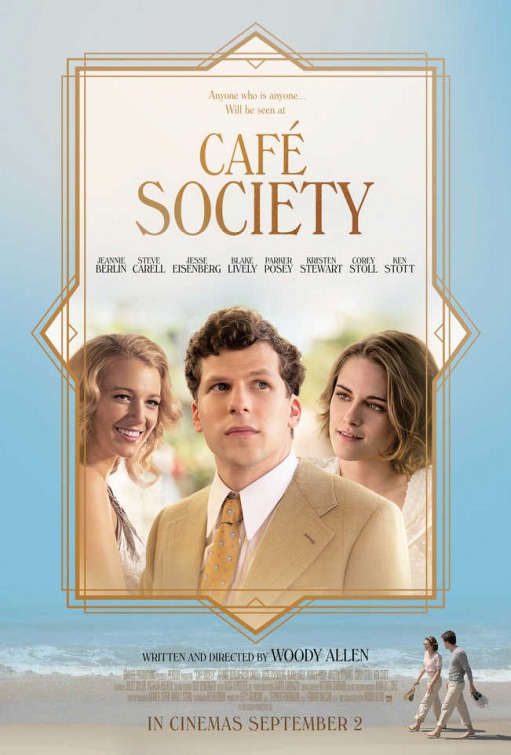 Kristen Stewart and Jesse Eisenberg in Café Society