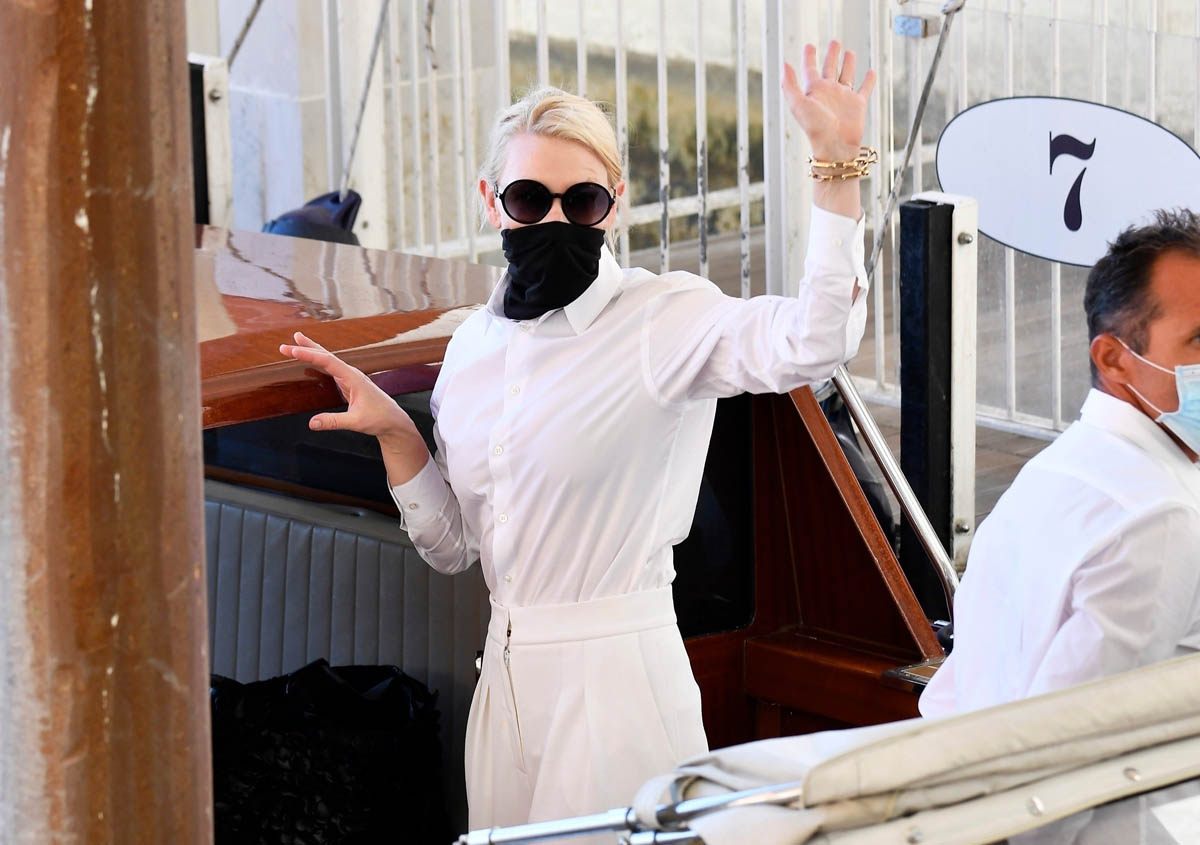 Cate and Tilda arrive in Venice