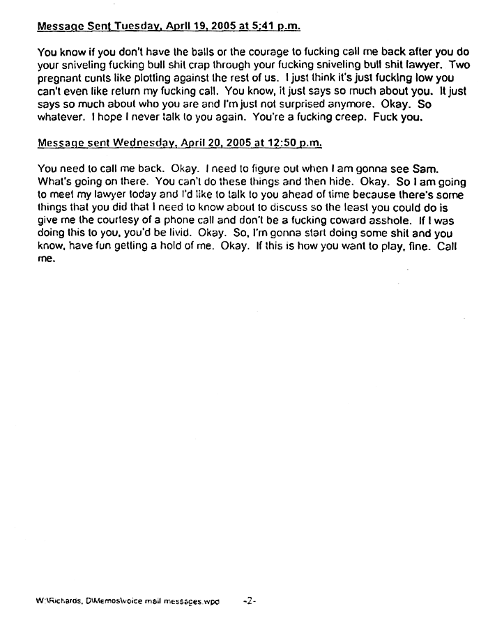 Charlie & Denise: emails and voicemails