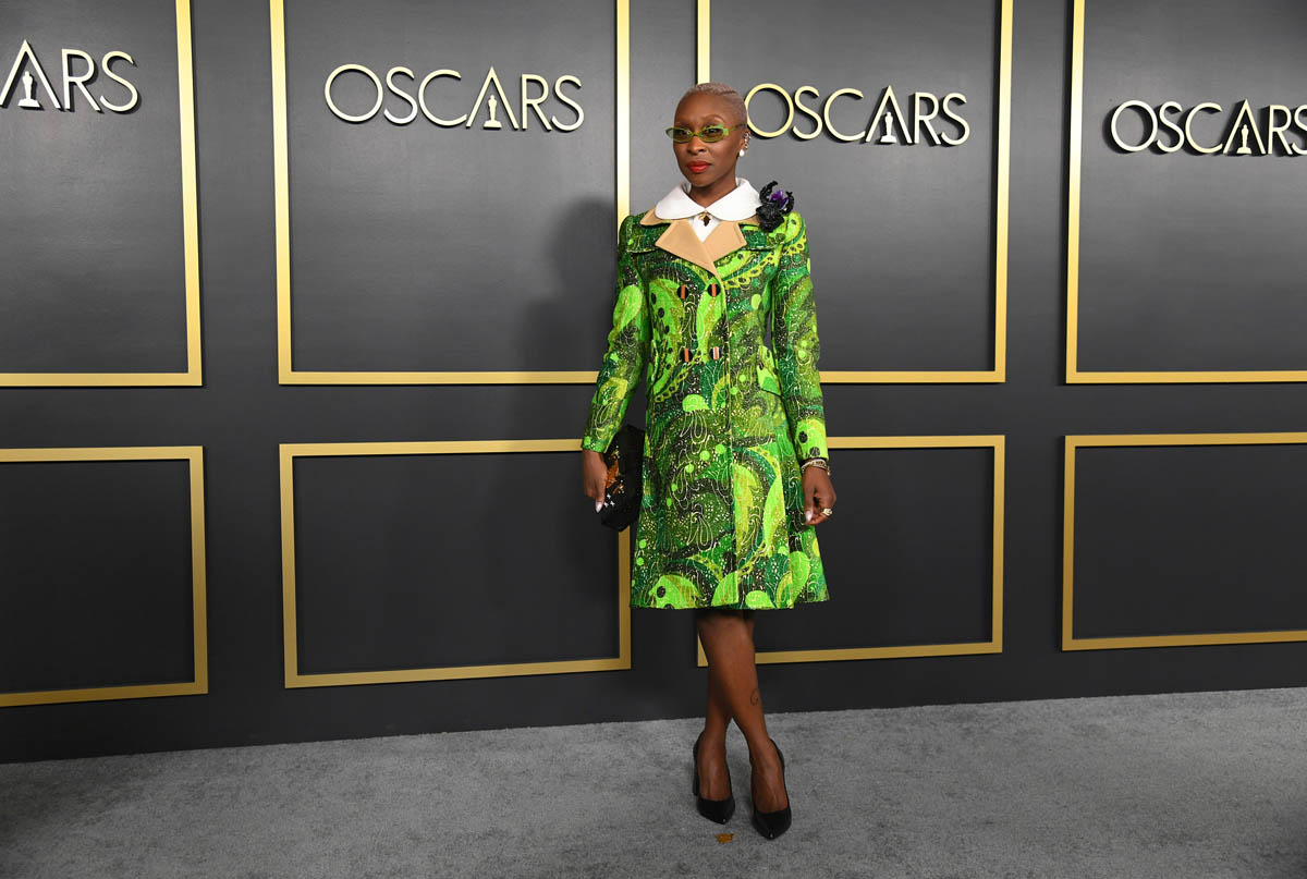 Cynthia and Charlize at the Nominees Luncheon