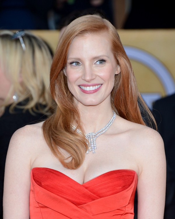 Jennifer Lawrence & Jessica Chastain improve at the SAGs