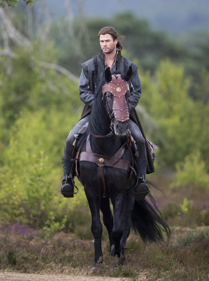 Hemsworth on a horse