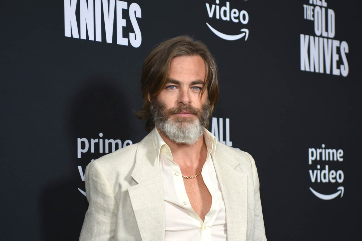 Chris Pine’s open shirt