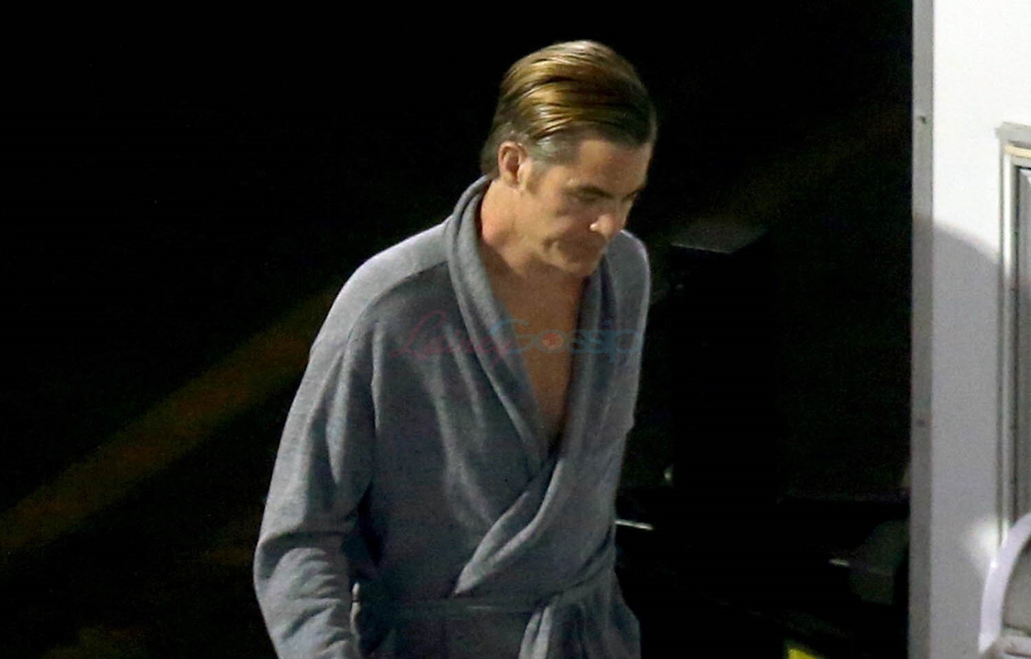 Chris Pine in a Robe and Tux