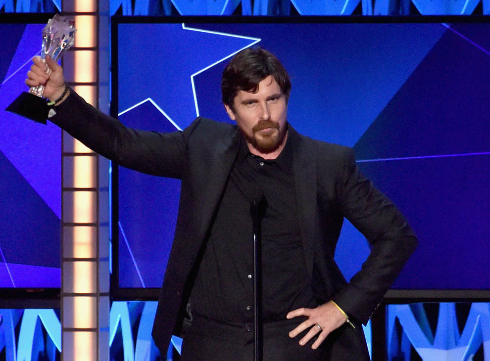 Christian Bale makes out and drops out