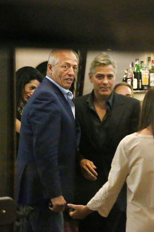 Amal and George: family time in Como