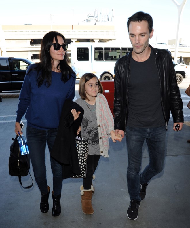 Courteney, Coco, and Johnny: a family holiday