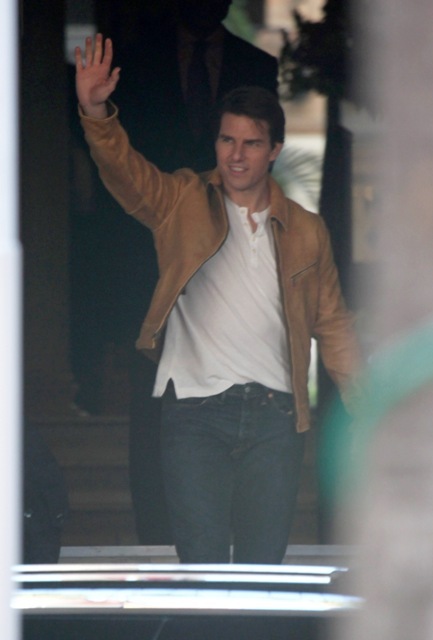 Great jacket, messy hair