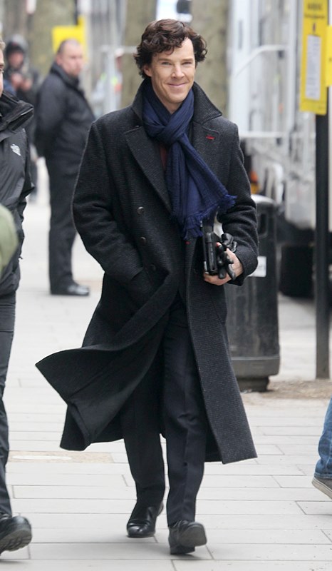 Looking good in that overcoat