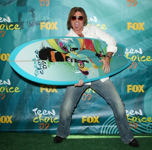 Miley, short shorts, a soul patch, and a pole