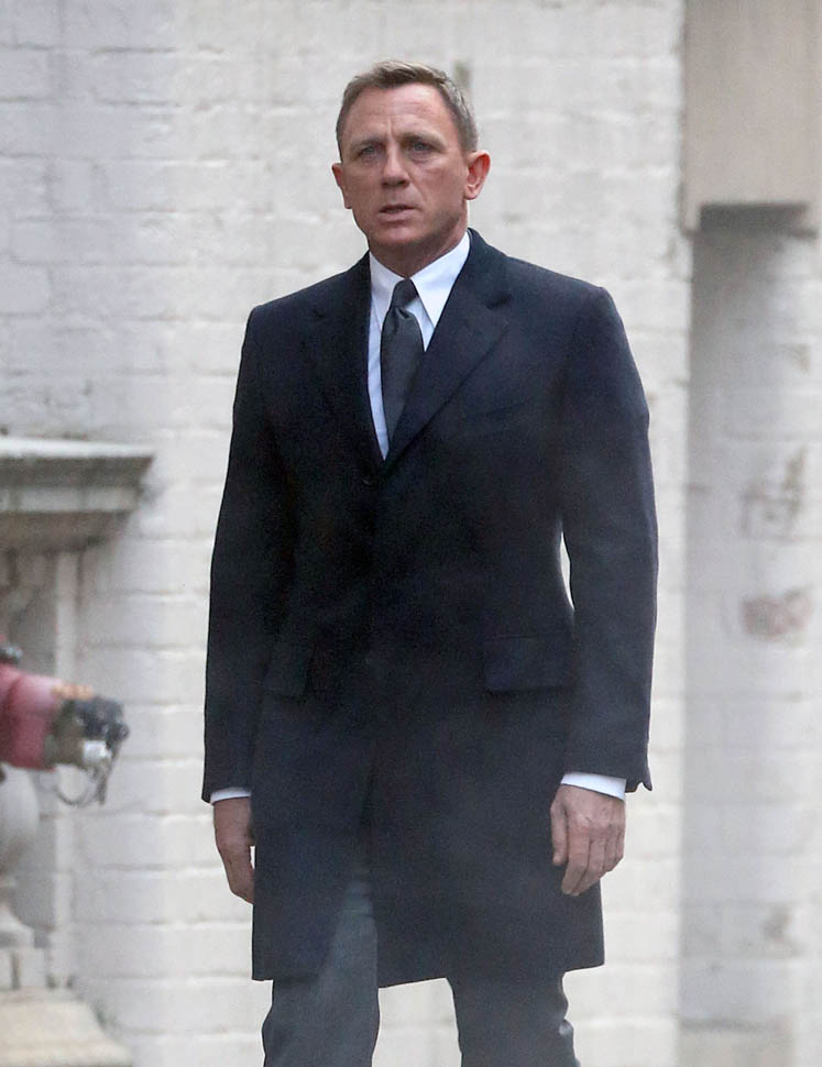 Bond in a great coat