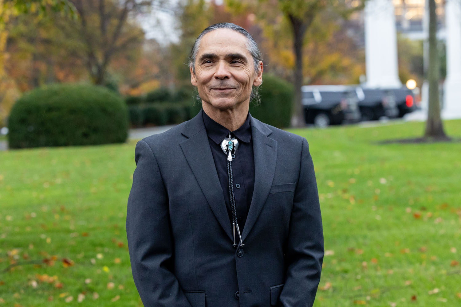 Zahn McClarnon at the White House