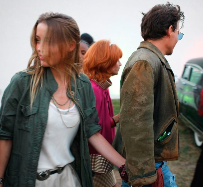 Amber flops with Johnny