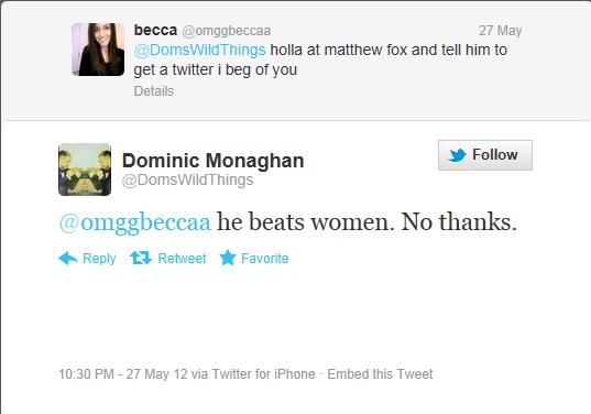 Dominic Monaghan calls it like he sees it