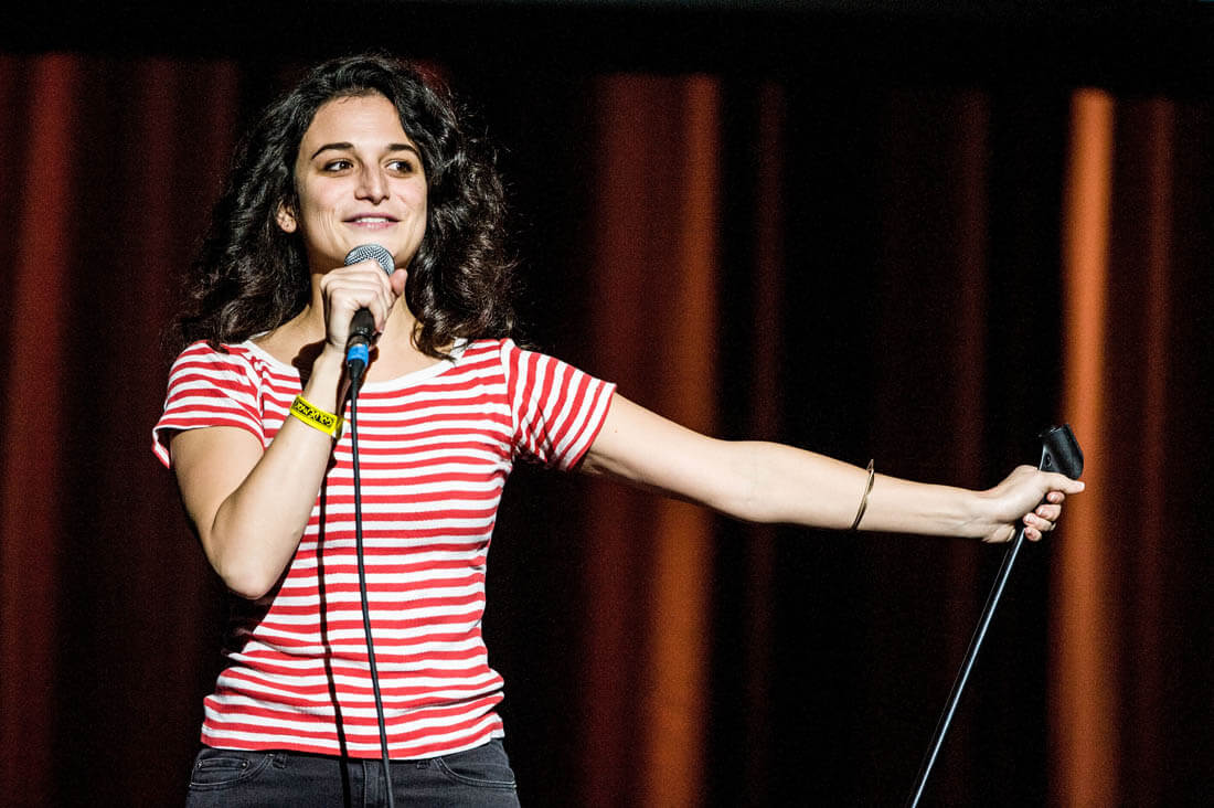 Chris Evans and Jenny Slate barely look at each other