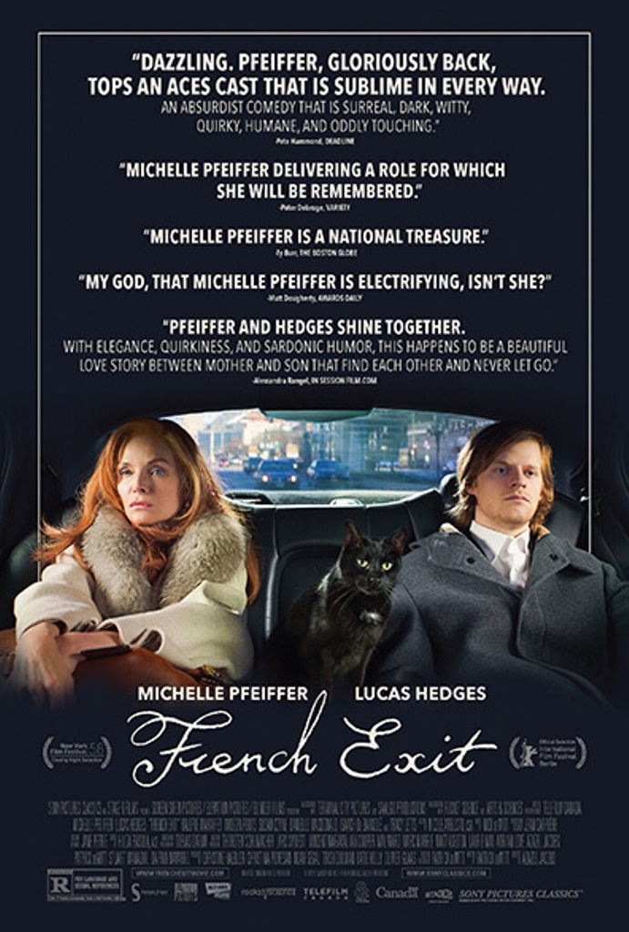 Michelle Pfeiffer and Lucas Hedges in French Exit